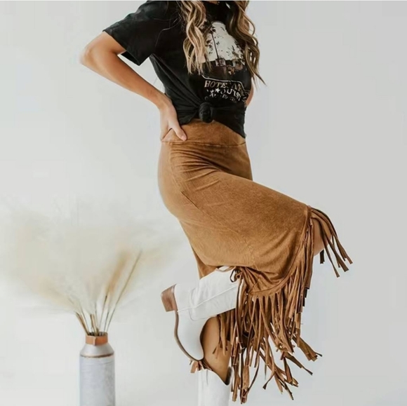 Boho Festival Canyon Road Maxi Skirt - Picture 9 of 9